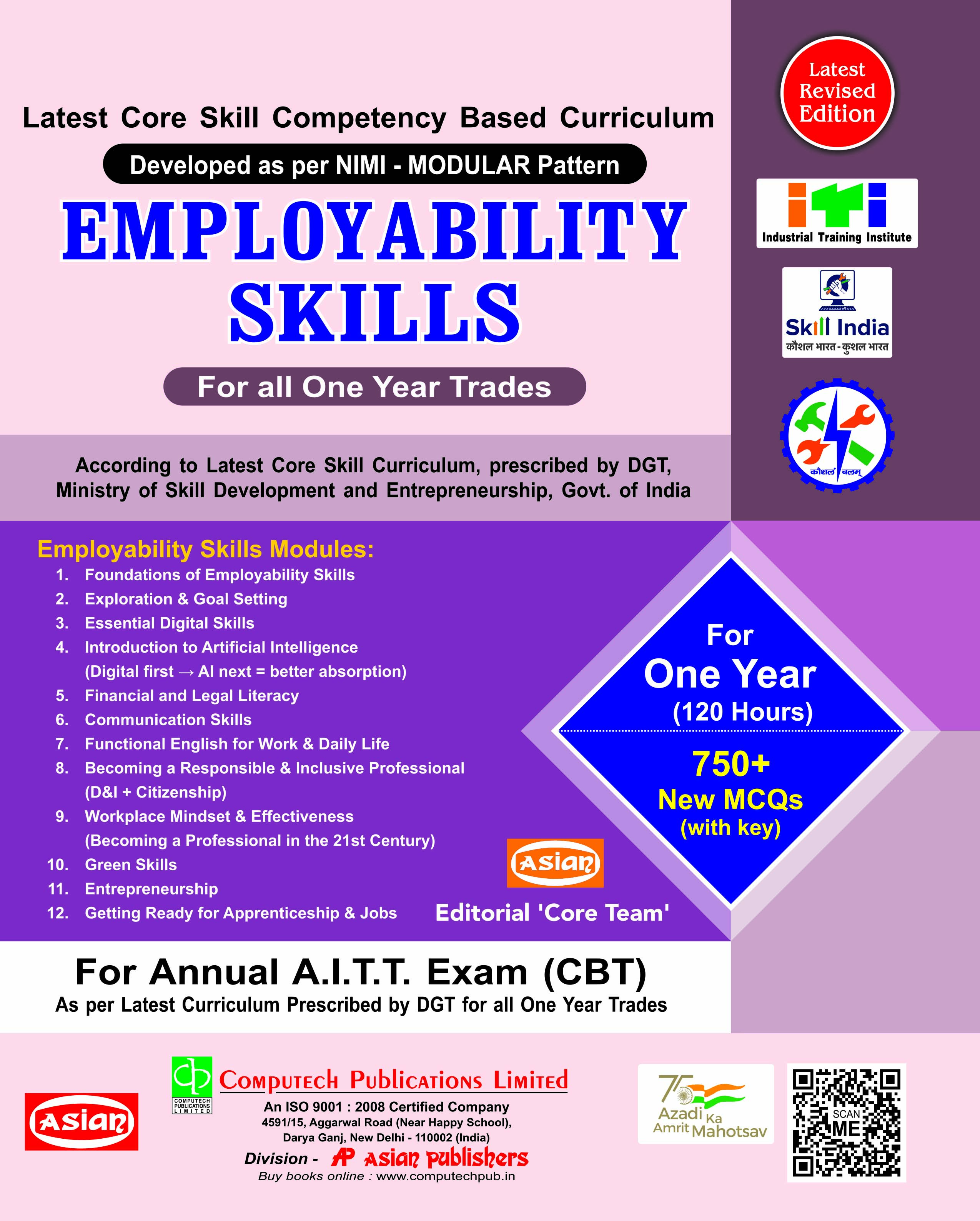 Employability Skills (For All 1yr Trades) Latest Syllabus with A.I.